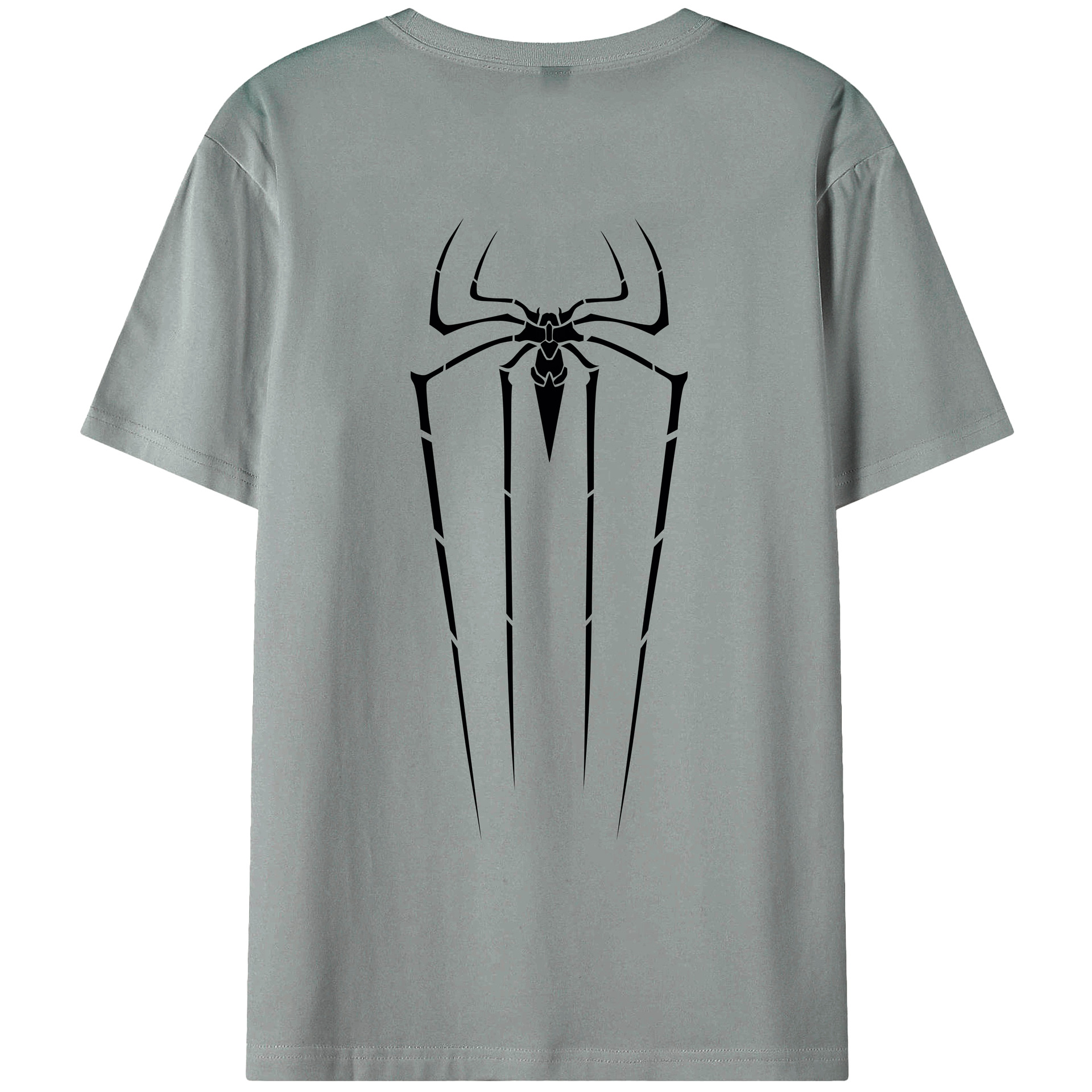 （画像用） Spider Man スパイダーマン 綿100％ メンズ半袖Tシャツ（バックプリント） 通気性